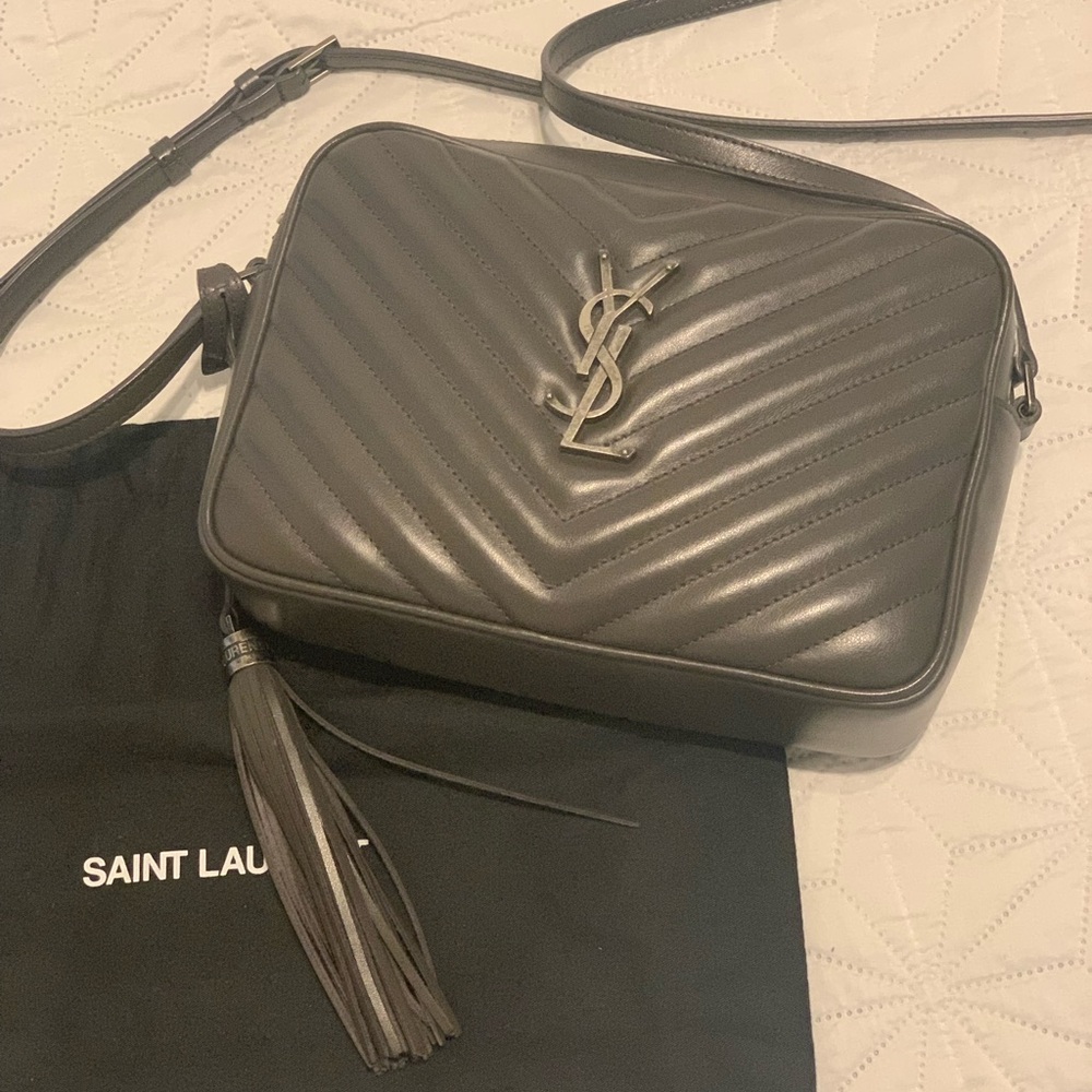 Saint Laurent Black Leather Crossbody Bag